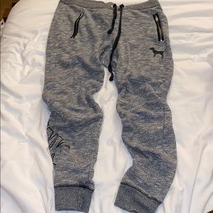 PINK grey joggers